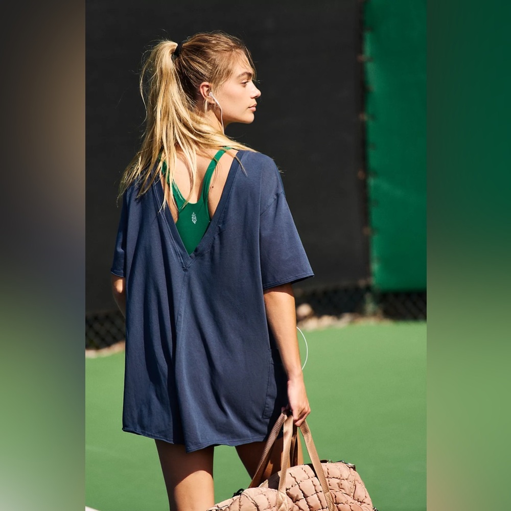 Free People Hot Shot Tee Romper Brand New with tags